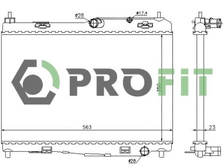 Радіатор охолоджування PROFIT 1740-0438