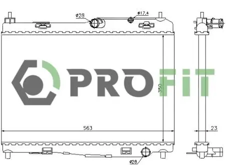 Радиатор охлаждения PROFIT 1740-0438