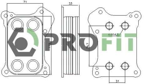 Радиатор масляный PROFIT 1745-0054