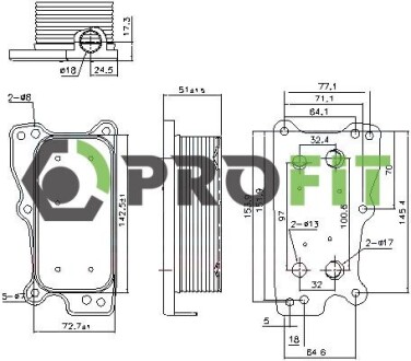 Радиатор масляный PROFIT 1745-0061