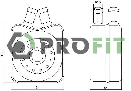 Радиатор масляный PROFIT 1745-0069 (фото 1)