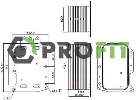 Радіатор масляний PROFIT 1745-0073
