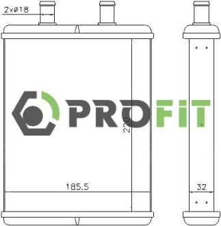 Радіатор пічки PROFIT 1760-0099