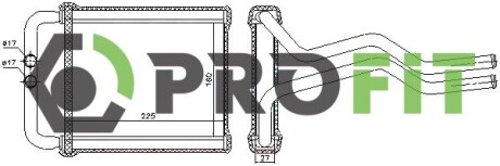 Радиатор печки PROFIT 17600145