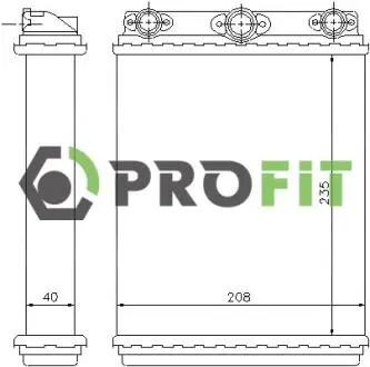 Радиатор печки PROFIT 1760-0311