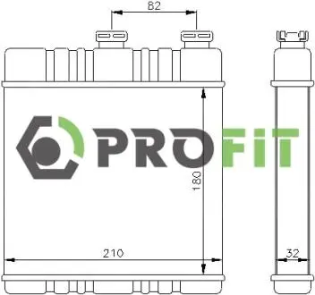 Радиатор печки PROFIT 1760-0382
