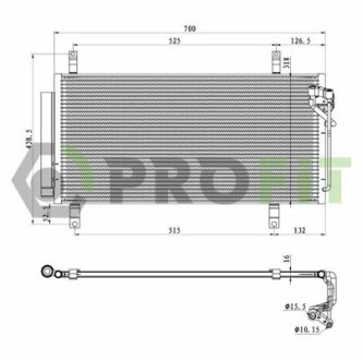 Конденсер кондиционера PROFIT 1770-0535