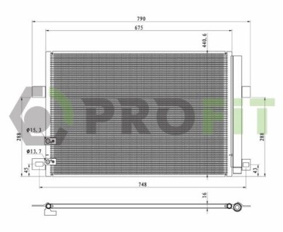 Конденсер кондиционера PROFIT 1770-0547