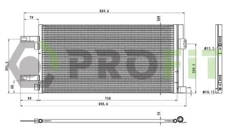 Конденсер кондиціонера PROFIT 1770-0557