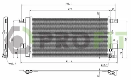 Конденсер кондиціонера PROFIT 1770-0566