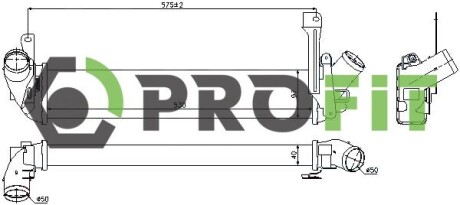 Радиатор наддува PROFIT 1780-0152