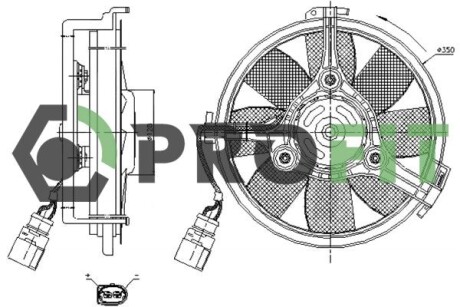Вентилятор радіатора PROFIT 1850-0004 (фото 1)