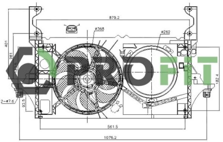 Вентилятор радиатора PROFIT 1850-0025