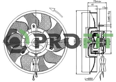 Вентилятор радиатора PROFIT 1850-0028