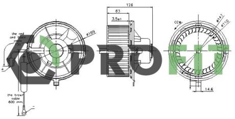 Вентилятор салону PROFIT 1860-0014