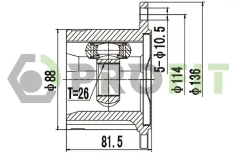 ШРКШ зі змазкою в комплекті PROFIT 2810-3083