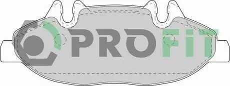 Фото колодки гальмівні дискові PROFIT 5000-1493 Колодки гальмівні дискові PROFIT 5000-1493
