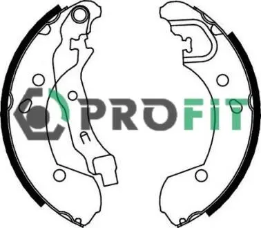 Колодки тормозные барабанные PROFIT 5001-0649