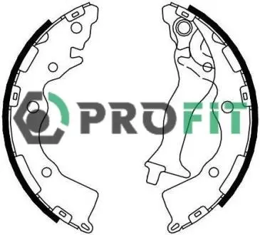 Колодки тормозные барабанные PROFIT 5001-4086