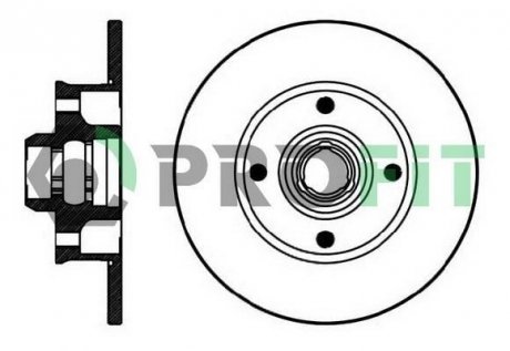Диск тормозной PROFIT 5010-0137