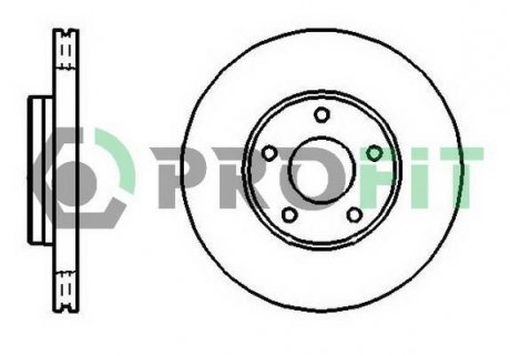 Диск тормозной PROFIT 5010-1222
