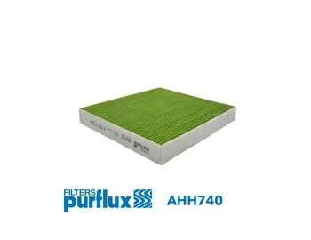 Фільтр салону HYUNDAI ELANTRA VII, IONIQ 5, IONIQ 6, KONA, SANTA FE IV, SANTA FE IV/SUV, SANTA FE V, SANTA FÉ III, SONATA VIII, STARIA, TUCSON, KIA EV6, EV9, NIRO II, OPTIMA 1.0-Electric 07.18- Purflux AHH740