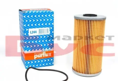 Фільтр масляний BMW 3/5 2.5TDI/Opel Omega B 91-03 Purflux L244
