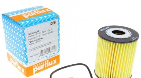 Фильтр масляный Chevrolet Lacetti/Captiva 2.0D 06-11 (h=83mm) Purflux L399