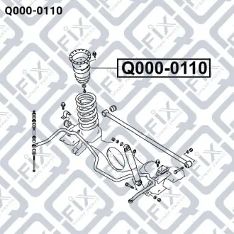 ОТБОЙНИК ЗАДНЕГО АМОРТИЗАТОРА Q-fix Q000-0110