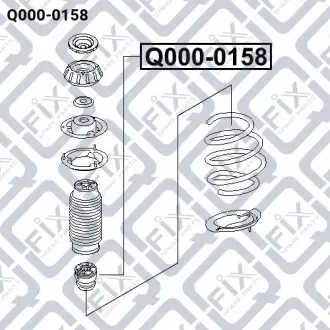 Отбойник амортизатора переднего Q-fix Q000-0158
