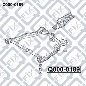 Сайлентблок подрамника Q-fix Q000-0189