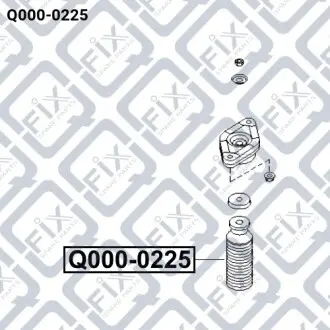 Пыльник заднего амортизатора Q-fix Q000-0225