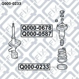 Проставка пружины (нижняя) Q-fix Q000-0233