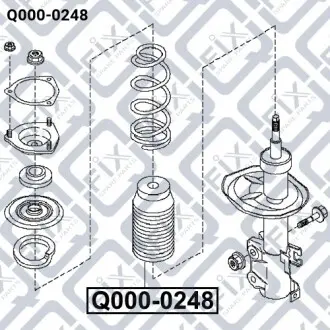 Пильовик переднього амортизатора Q-fix Q000-0248