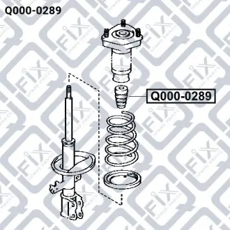 ОТБОЙНИК ЗАДНЕГО АМОРТИЗАТОРА Q-fix Q000-0289