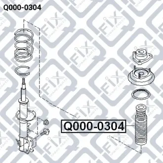 Пыльник заднего амортизатора Q-fix Q000-0304