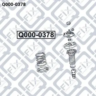 Опора переднього амортизатора Q-fix Q000-0378