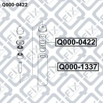 ОТБОЙНИК ЗАДНЕГО АМОРТИЗАТОРА Q-fix Q000-0422