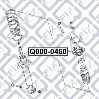 Опора заднего амортизатора Q-fix Q000-0460