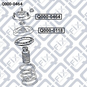 Опора переднього амортизатора Q-fix Q000-0464