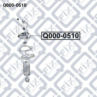 Опора амортизатора Q-fix Q000-0510 (фото 1)