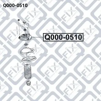 Опора амортизатора Q-fix Q000-0510