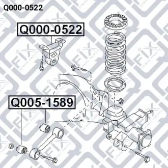 Відбійник заднього амортизатора Q-fix Q000-0522