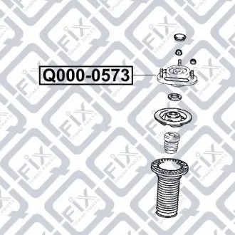 Опора переднього амортизатора Q-fix Q000-0573