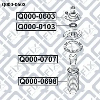 Опора переднього амортизатора Q-fix Q000-0603