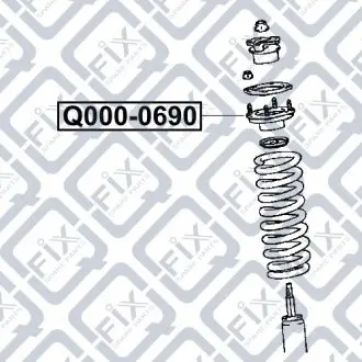Опора амортизатора Q-fix Q000-0690