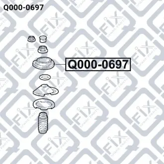 Опора переднього амортизатора Q-fix Q000-0697