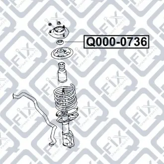Подшипник опоры амортизатора переднего Q-fix Q000-0736