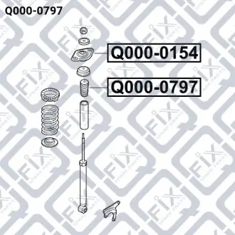 ОТБОЙНИК ЗАДНЕГО АМОРТИЗАТОРА Q-fix Q000-0797
