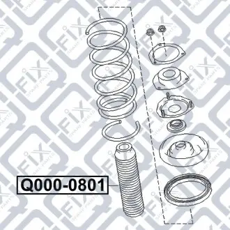 Пильовик переднього амортизатора Q-fix Q000-0801